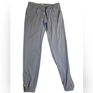 ZYIA Active Womens Size XXXL (16-18) Long 31-32" Gray Peak Zip Ankle Jogger